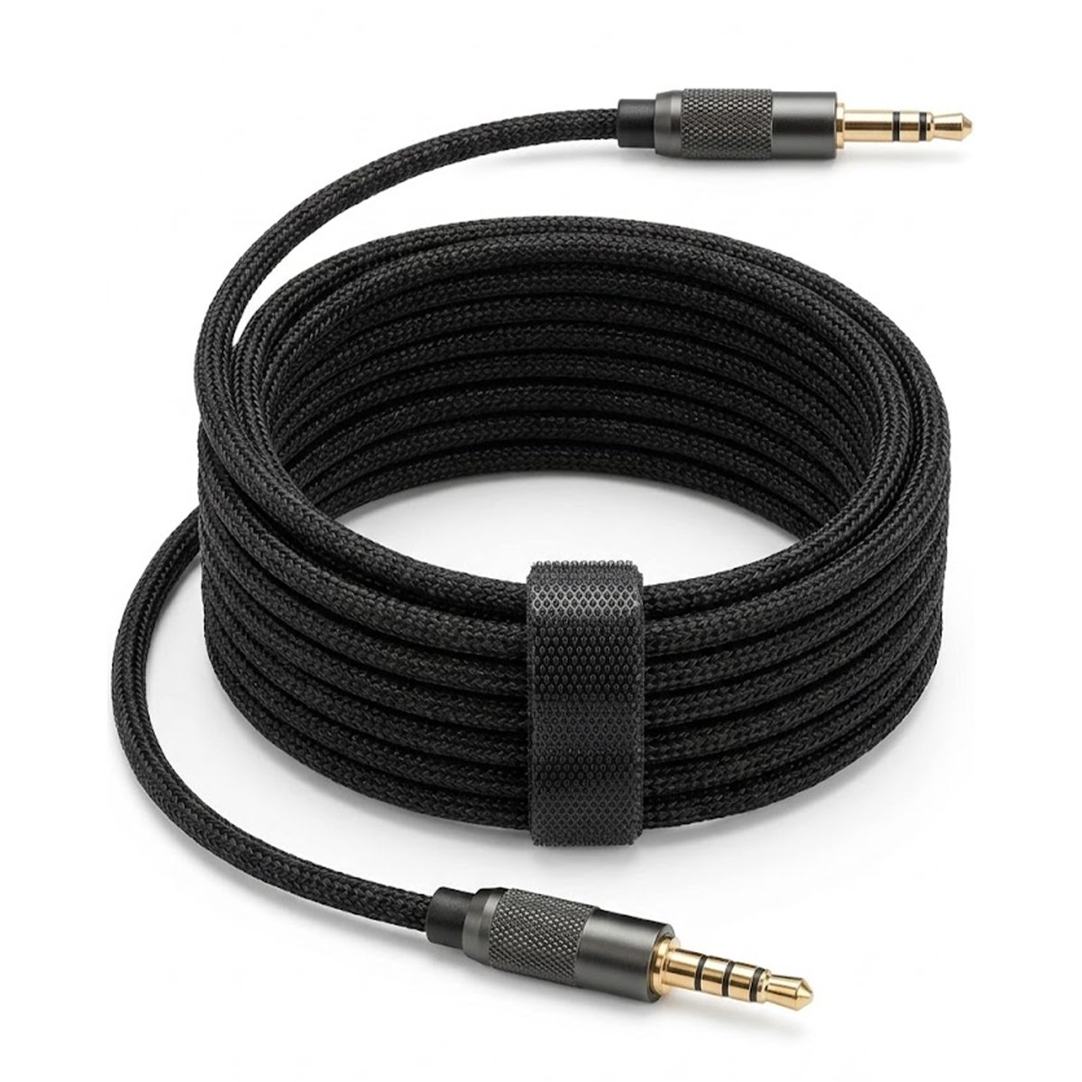 Braided 3.5mm TRRS Male to Male Audio Aux Cable (3 meters )