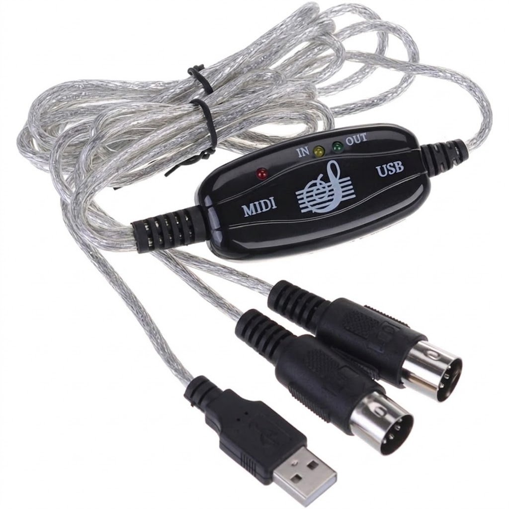 USB to MIDI Interface Cable